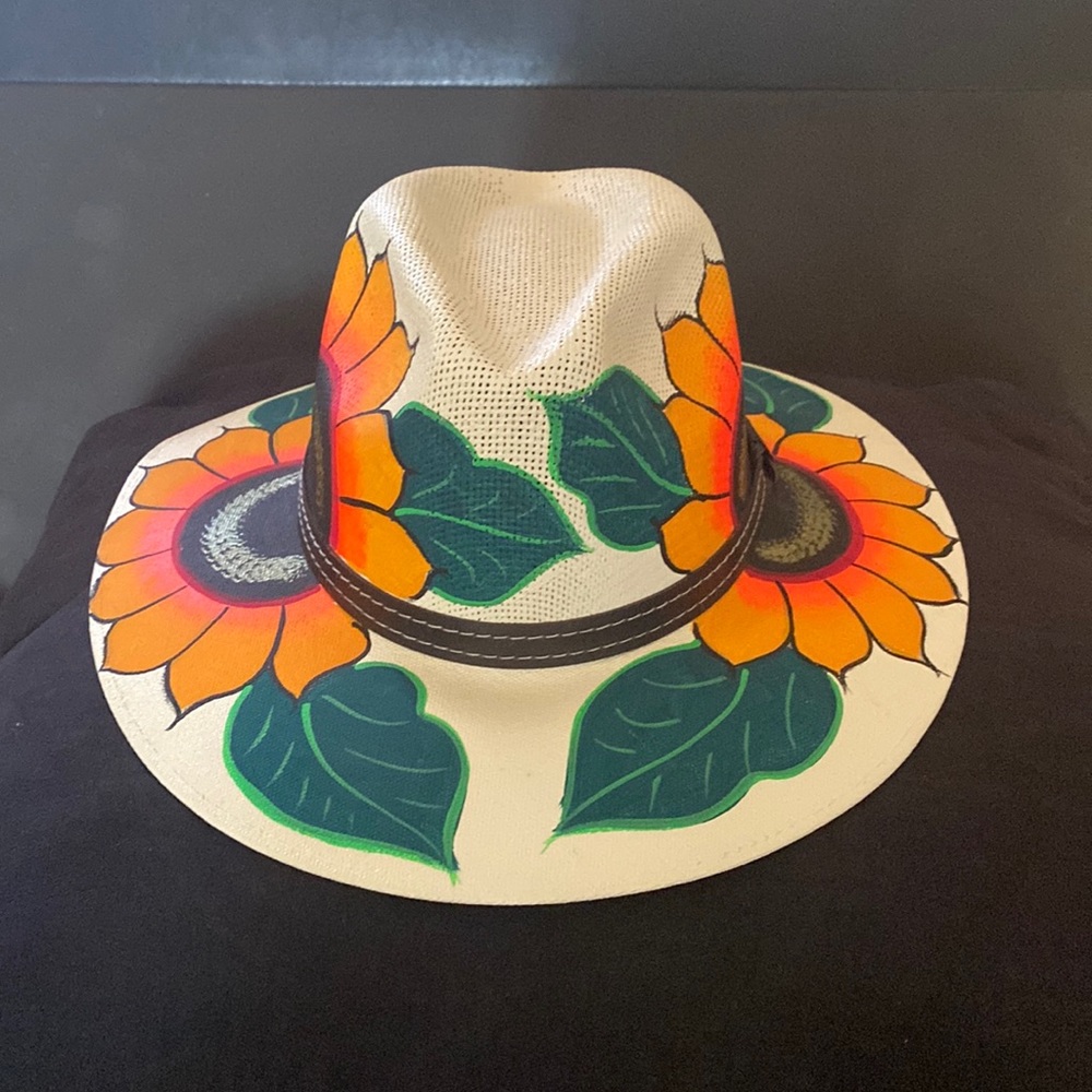 NWOT handmade painted Artisanal hat